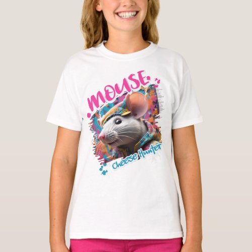 Graffiti_inspired Mouse Girl T_Shirt