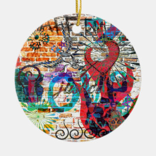 Graffiti Justice Ceramic Ornament