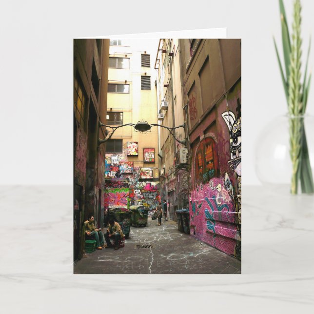 Graffiti lane, Melbourne Card (Front)