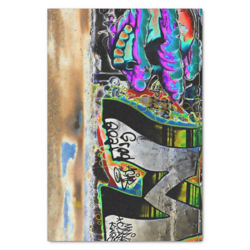 Graffiti Letter Urban Street Wall Art Tissue Paper | Zazzle