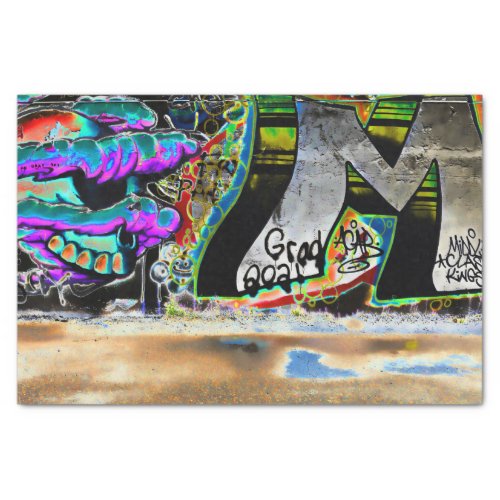 Graffiti Letter Urban Street Wall Art Tissue Paper