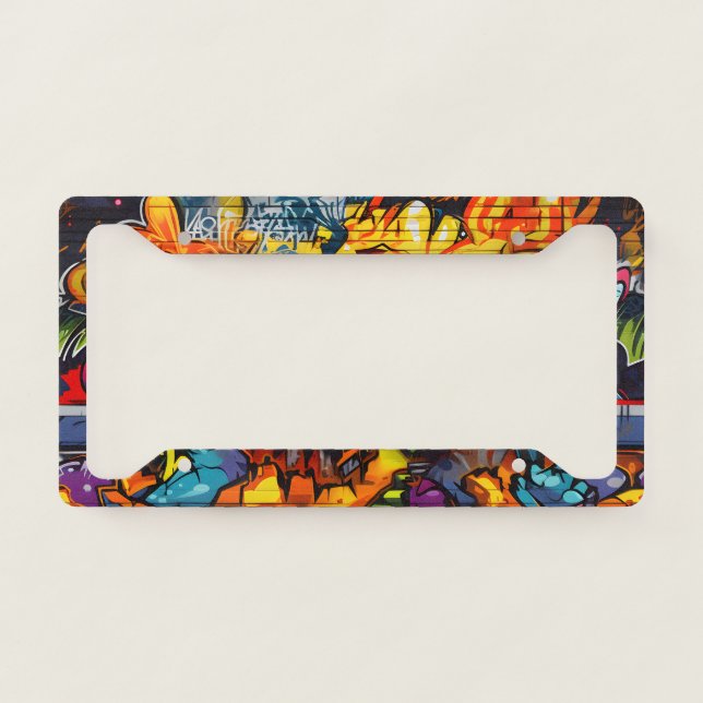 Graffiti License Plate Frame (Front)