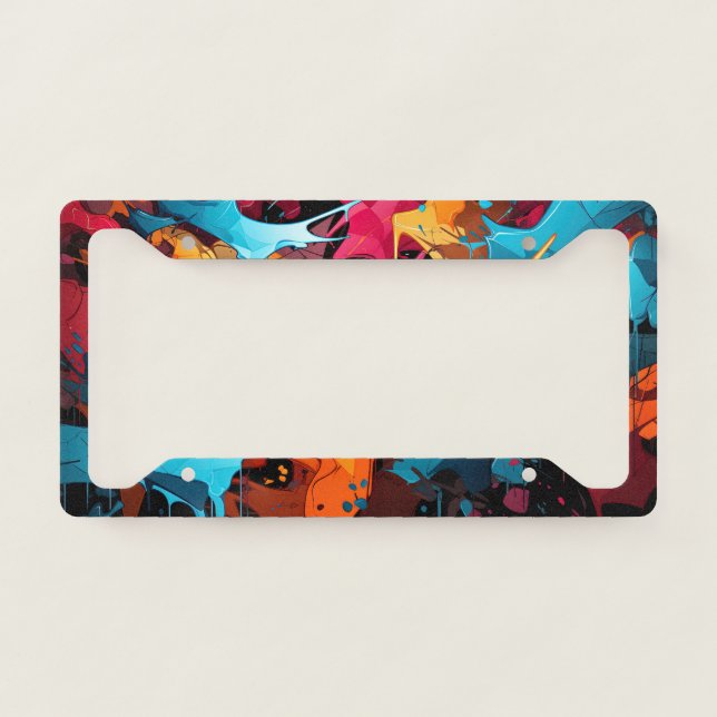 Graffiti License Plate Frame (Front)