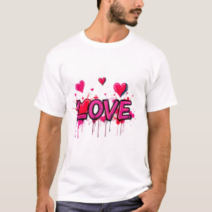 🎨 Graffiti Love – Bold & Urban Heartbeat! T-Shirt