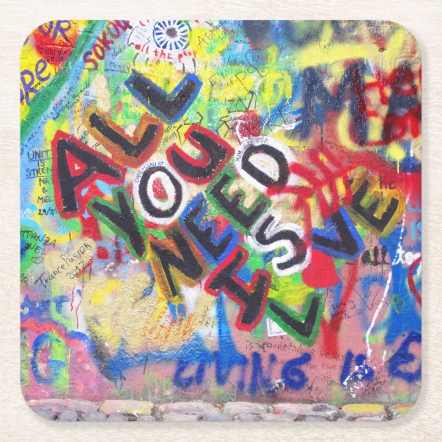 Graffiti Love Coasters (Front)