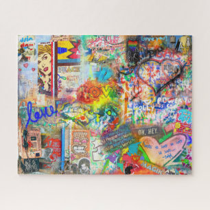 Graffiti Love - The Writings on the Wall Jigsaw Jigsaw Puzzle