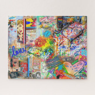 Graffiti Love - The Writings on the Wall Jigsaw  Puzzle