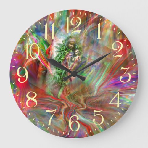 Graffiti Madonna Wall Clock