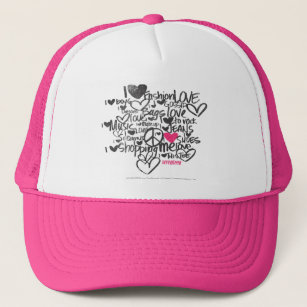 Graffiti Magenta Trucker Hat