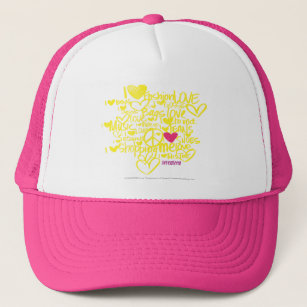 Graffiti Magenta/Yellow Trucker Hat