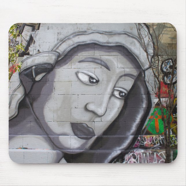 Graffiti Maria Mouse Pad (Front)
