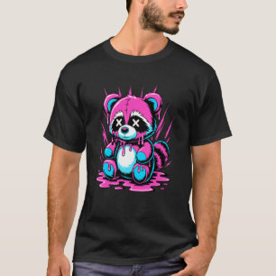 Graffiti Melting Art Raccoon Trash Panda Raccoons T-Shirt