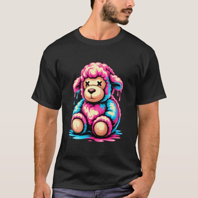 Graffiti Melting Art Sheep Lamb Lambs T-Shirt (Front)