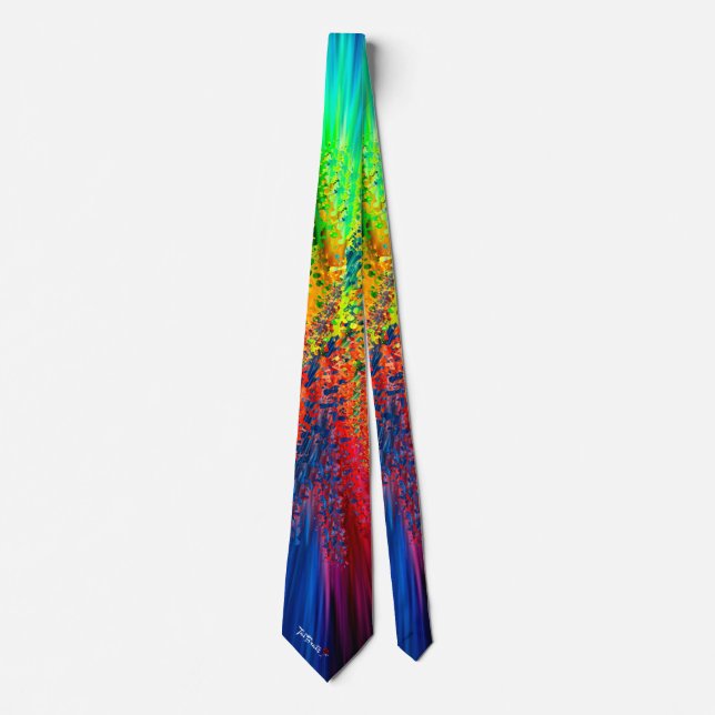 Graffiti - men's colorful designer necktie (Front)