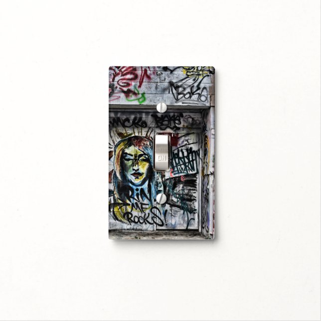 Graffiti Modern Cool Urban Street Art Light Switch Cover (In Situ)