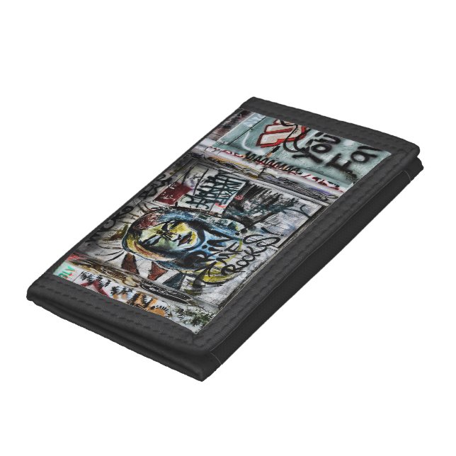 Graffiti Modern Cool Urban Street Art Trifold Wallet (Bottom)
