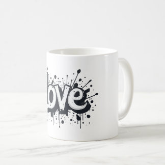 Graffiti Monochrome Love Tag Coffee Mug