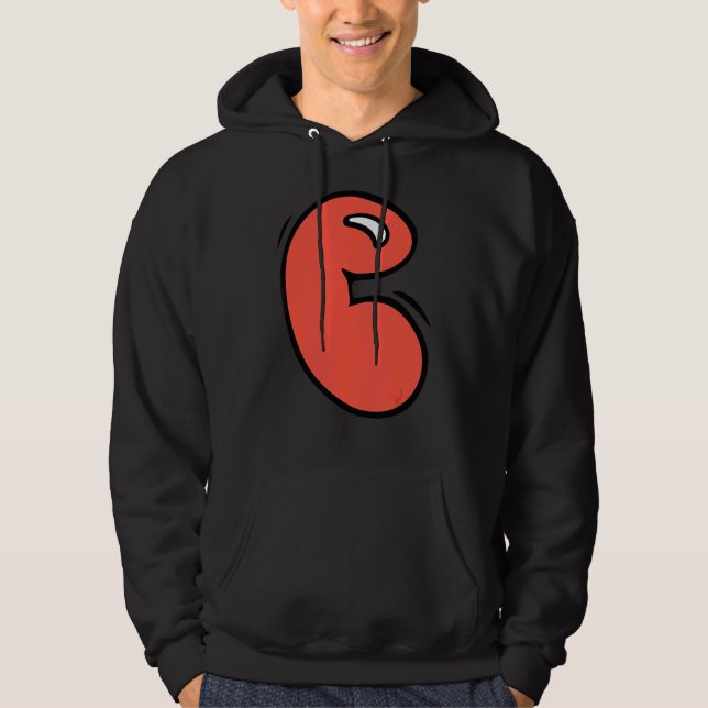Graffiti Monogram Letter C In Cute Chubby Bubblest Hoodie (Front)