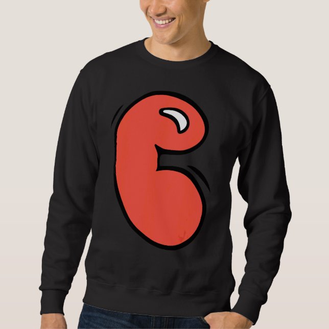 Graffiti Monogram Letter C In Cute Chubby Bubblest Sweatshirt (Front)