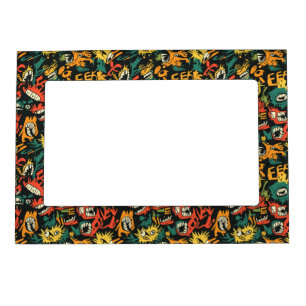 Graffiti Monster Eek Black Halloween (1) Magnetic Frame