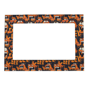 Graffiti Monster Eek Black Halloween (2) Magnetic Frame