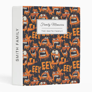 Graffiti Monster Eek Black Halloween (2) Mini Binder
