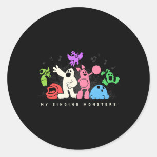 Graffiti Monsters Classic Round Sticker