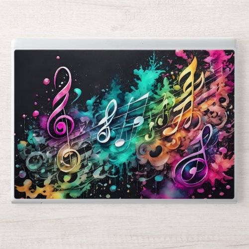 graffiti music HP laptop skin