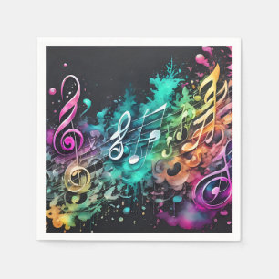 graffiti music napkins