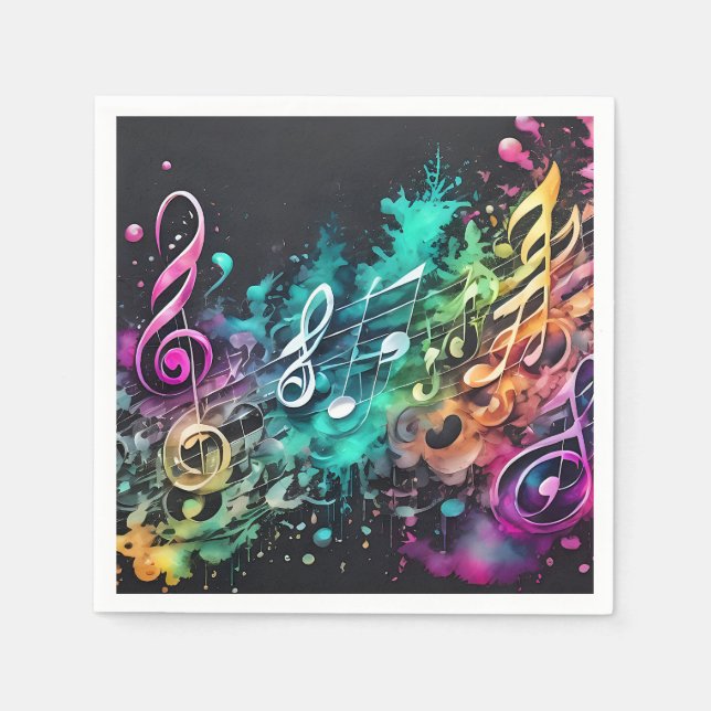 graffiti music napkins (Front)