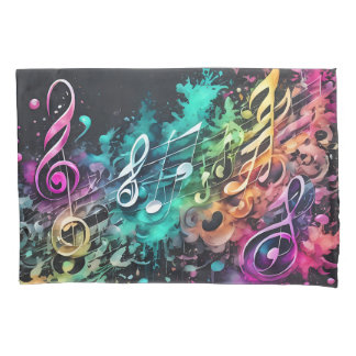 graffiti music pillow case