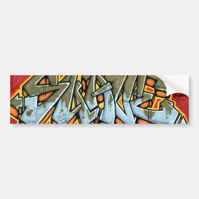 Graffiti Name Bumper sticker: Suave Sticker (Front)