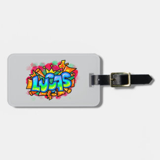 Graffiti Name Luggage Tag