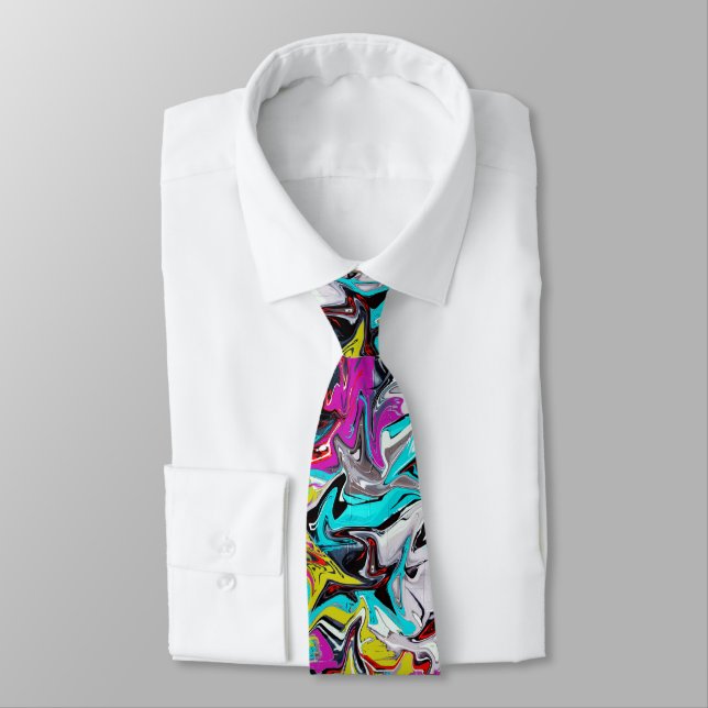 Graffiti  neck tie (Tied)