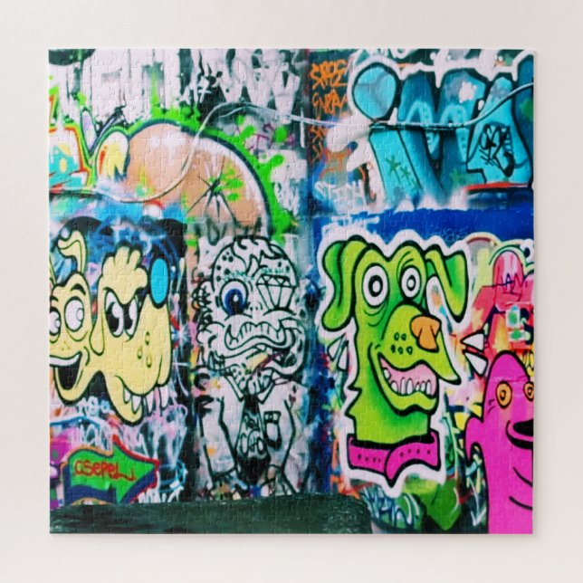 Graffiti on London's Southbank - 20x20 - 676 pc Jigsaw Puzzle (Vertical)