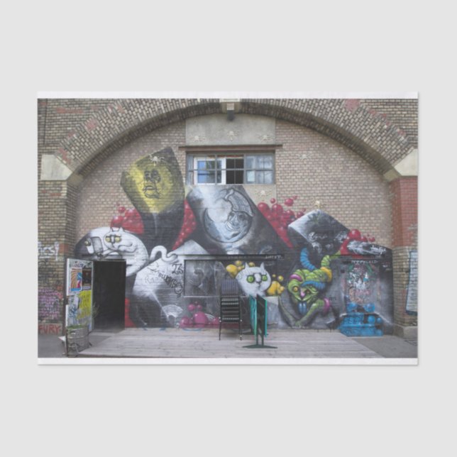 Graffiti On Stadtbahnbogen, Wien Österreich Tissue Paper (Front)