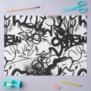 Graffiti Pattern  Tissue Paper