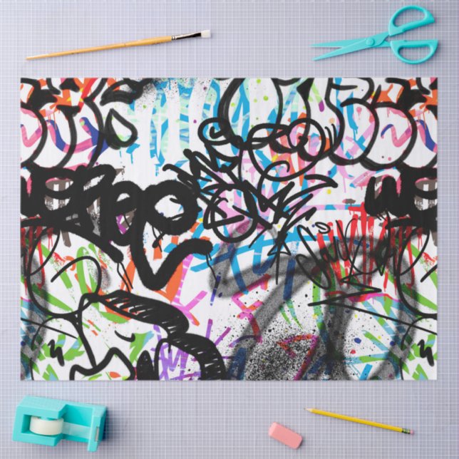 Graffiti Pattern  Tissue Paper (Craft)