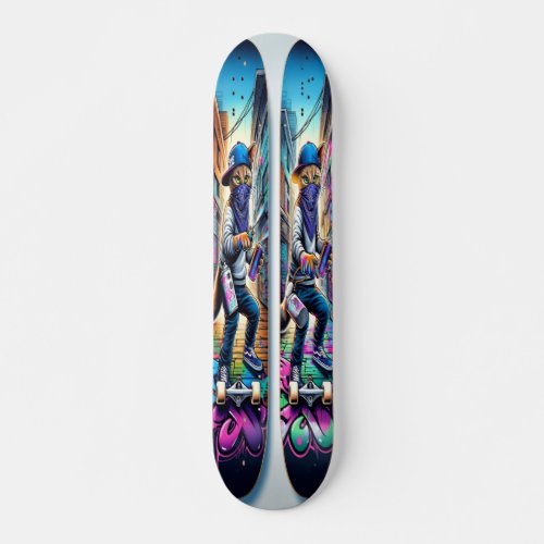  Graffiti Paws Skateboard