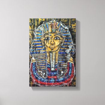 Graffiti Pharaoh King Tut Canvas Print by BizzleApparel at Zazzle