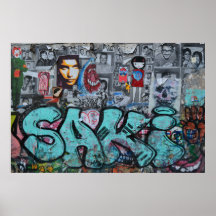 Graffiti photo poster