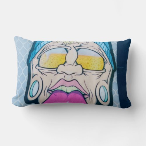 Graffiti Pillow Add Playful Charm to Your Home  Lumbar Pillow