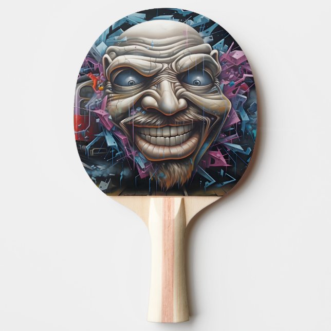 Graffiti Ping Pong Paddle (Front)