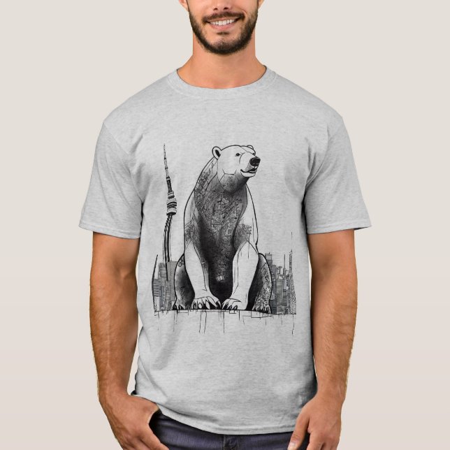 Graffiti Polar Bear T-Shirt (Front)
