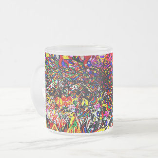 Graffiti Pollination by BelloNovaInk Frosted Glass Coffee Mug