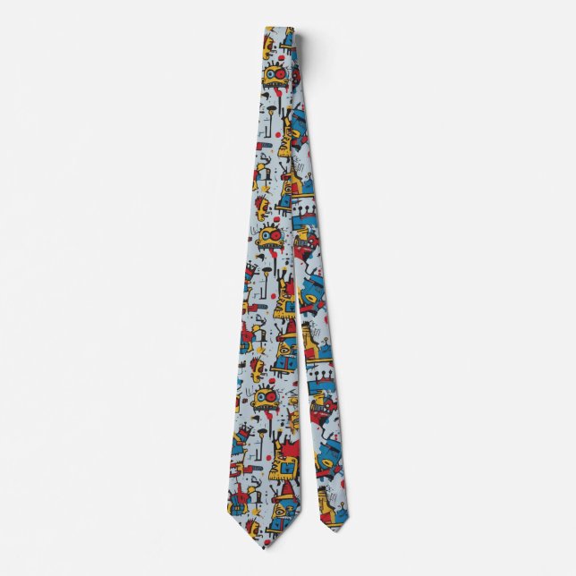 Graffiti Pop Art Neck Tie (Front)