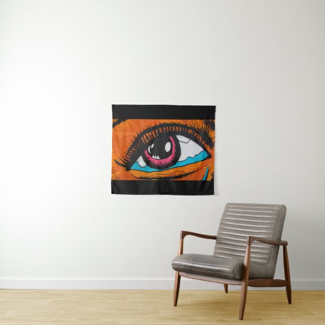 Graffiti Pop Art Women's  Eye Tapestry (In Situ (Horizontal))