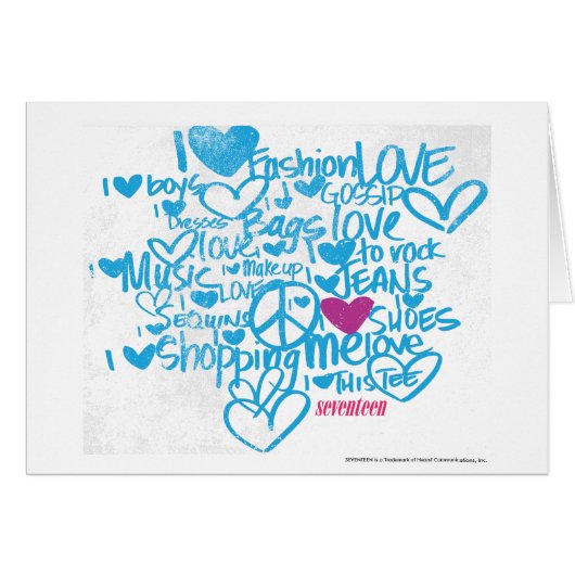 Graffiti Purple/Aqua Cards (Front Horizontal)
