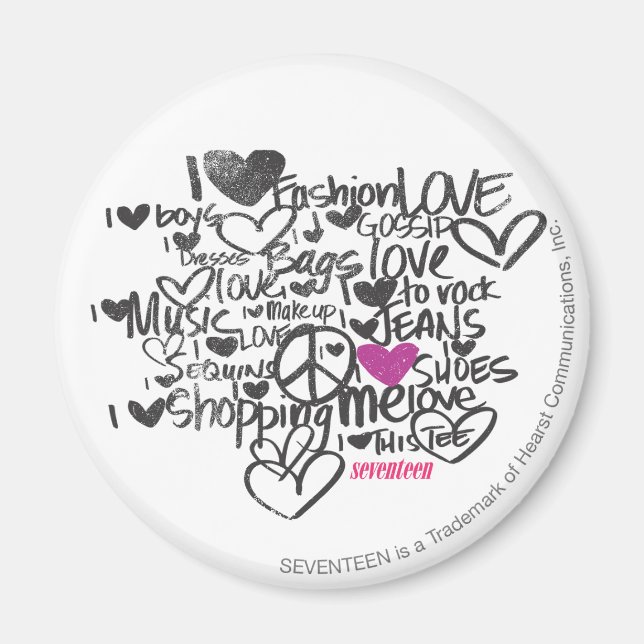 Graffiti Purple Magnet (Front)