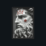 Graffiti Rebel King Bust with Crown Canvas Print<br><div class="desc">A bold fusion of classical sculpture and modern street art. Featuring graffiti tags on a legendary marble bust,  this piece brings rebellion and style together in one powerful canvas.</div>
